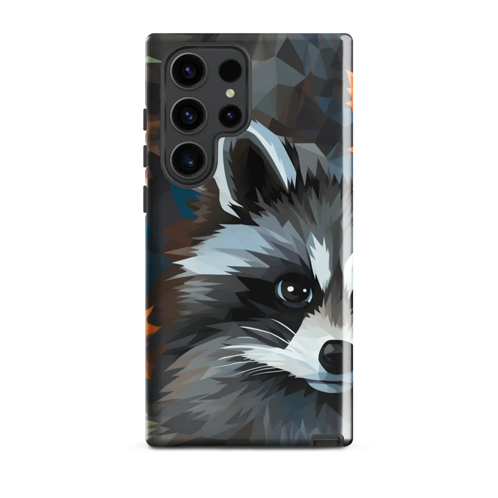 Whispers of Autumn: The Raccoon's Gaze
