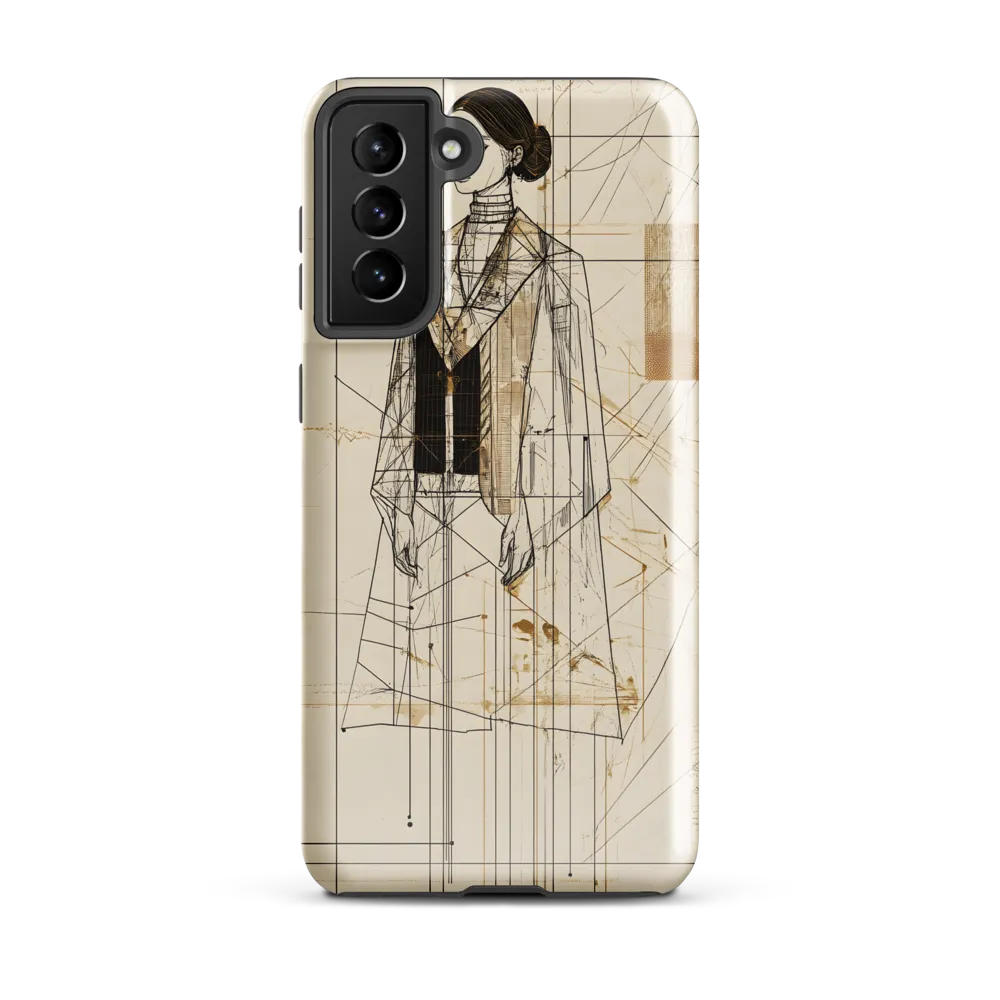 Elegance in Lines | Phone Case |  S21 Plus | Tough Case | Glossy