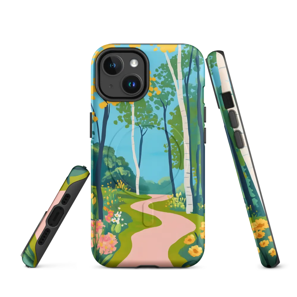 The Winding Path of Nature | Phone Case |  14 | MagSafe® Tough Case | Matte