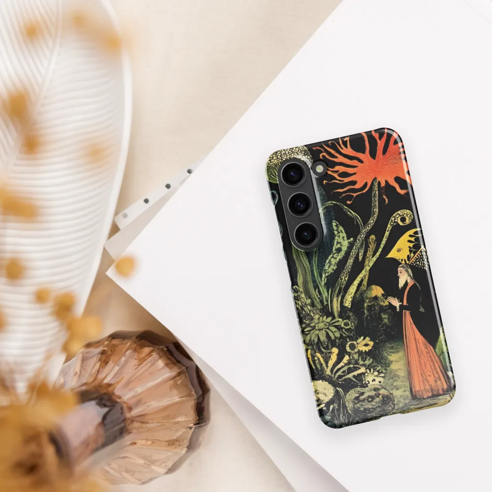 Enchanted Encounter in a Fantastical Garden | Phone Case |  S23 | Snap Case | Glossy