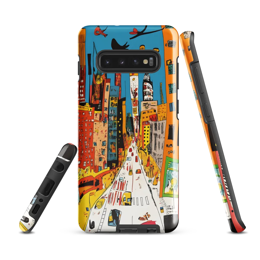 Whimsical Urban Symphony | Phone Case |  S10 Plus | Tough Case | Glossy