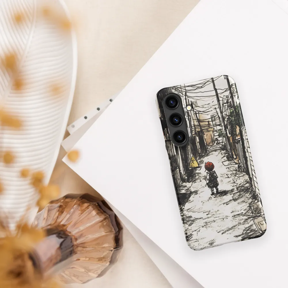 Into the Alleyway: A Journey of Nostalgia | Phone Case |  S24 | Snap Case | Matte
