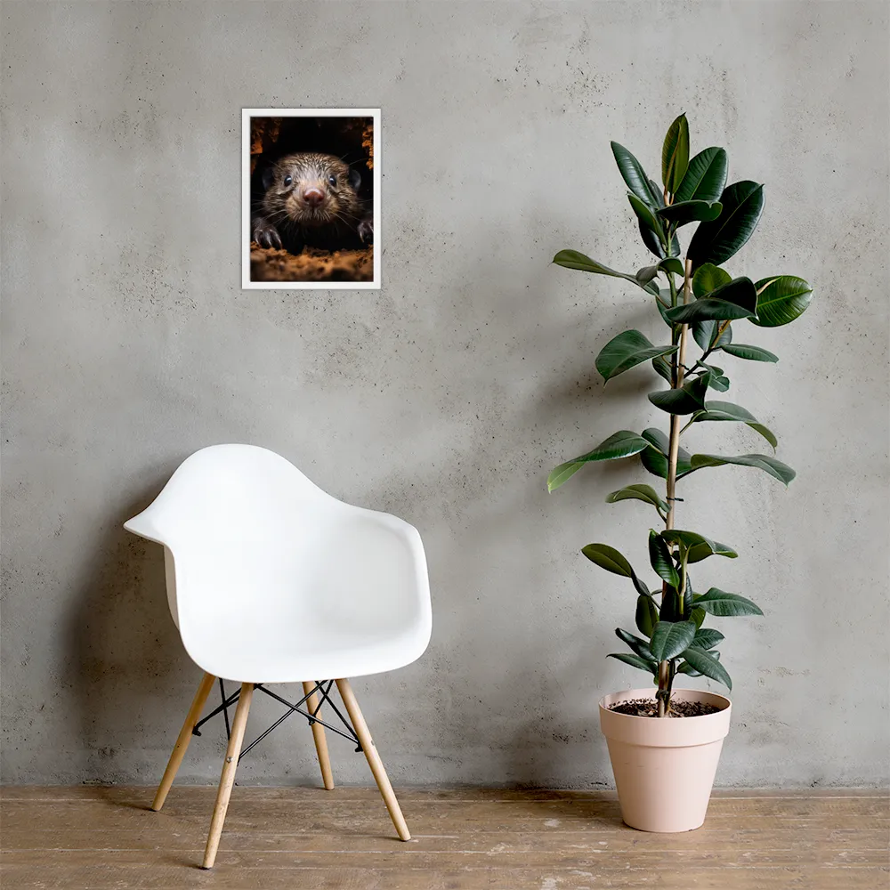 Emerging Curiosity | Poster with White Frame | 12″×16″