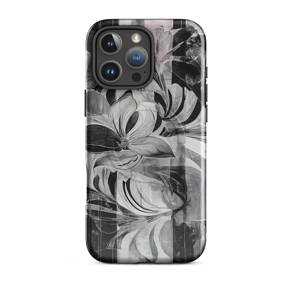 Floral Fusion in Monochrome