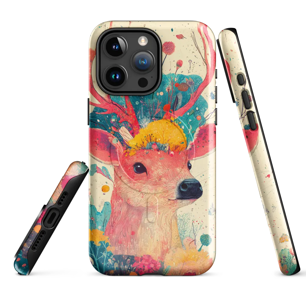 Whimsical Harmony: A Deer in Bloom