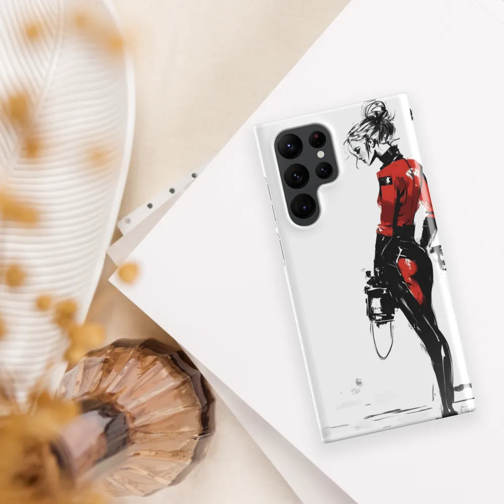The Edgy Elegance | Phone Case |  S22 Ultra | Snap Case | Glossy