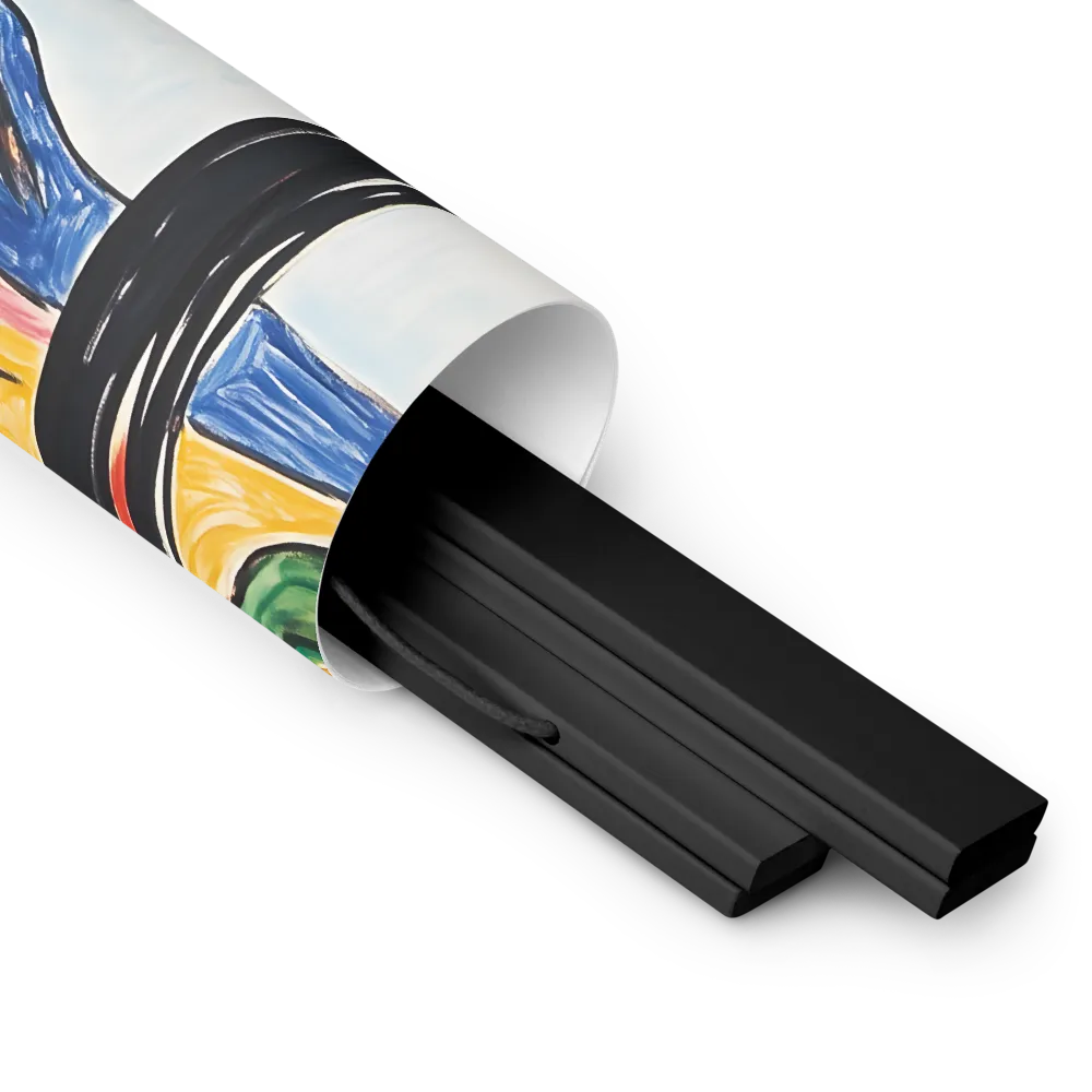 Vibrant Nature's Embrace | Poster With Black Wood Hanger | 14″×14″
