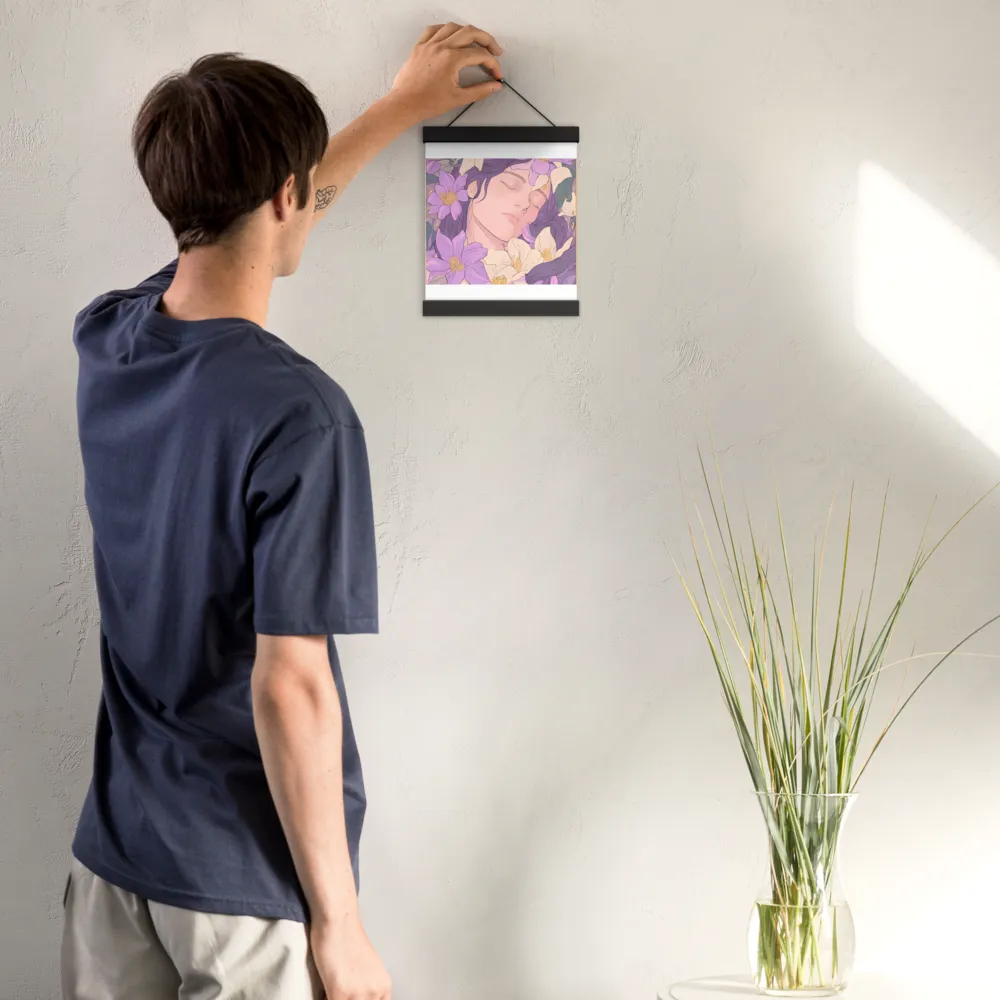 Harmony in Bloom | Poster With Black Wood Hanger | 8″×10″