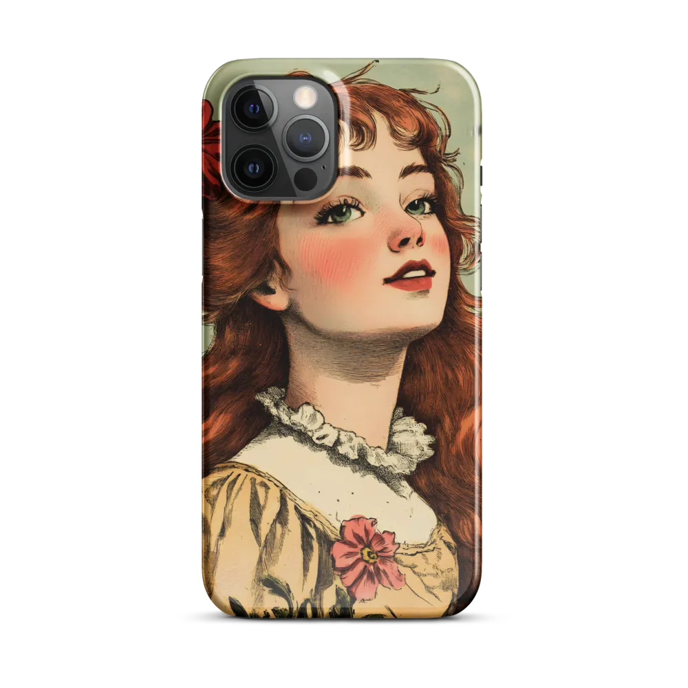 Whimsical Portrait of a Flower-Adorned Girl