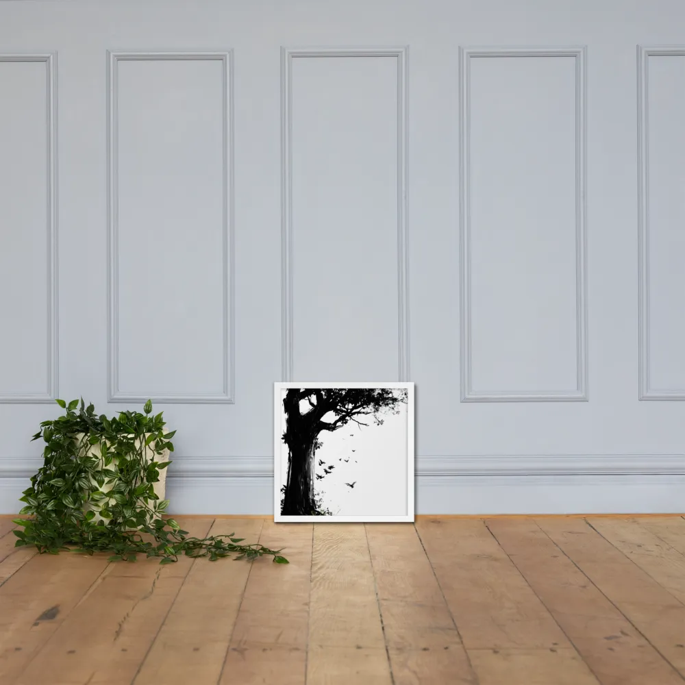 Whispers of Nature | Poster with White Frame | 16″×16″