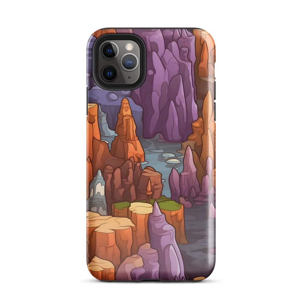 Vibrant Rockscape: A Digital Odyssey | Phone Case |  11 Pro Max | Tough Case | Glossy