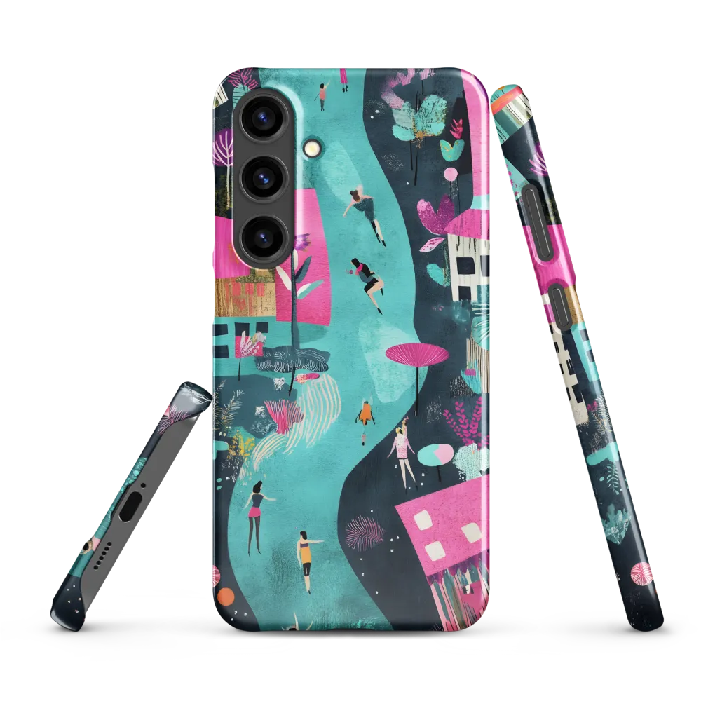 Whimsical Journey Through a Vibrant Landscape | Phone Case |  S24 Plus | Snap Case | Glossy