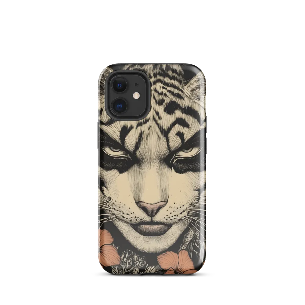 Feline Majesty: The Human-Leopard Connection | Phone Case |  12 mini | Tough Case | Glossy