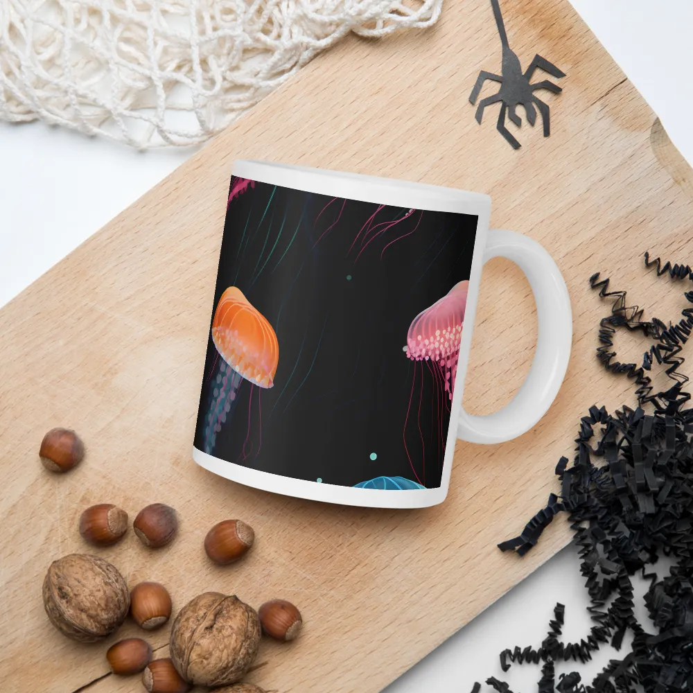 Ethereal Dance of Jellyfish | Mugs | Multiple Sizes & Colors