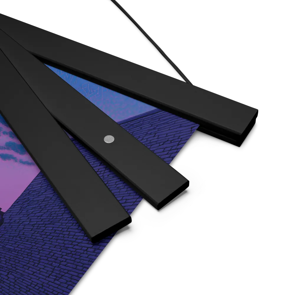 The Twilight Stroll | Poster With Black Wood Hanger | 10″×10″