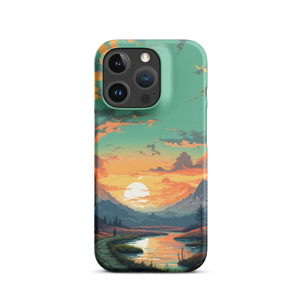 Tranquil Sunset Over the Majestic Mountains