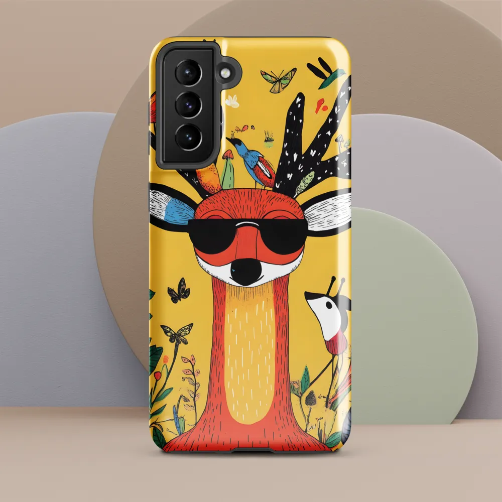 Playful Deer with Sunglasses