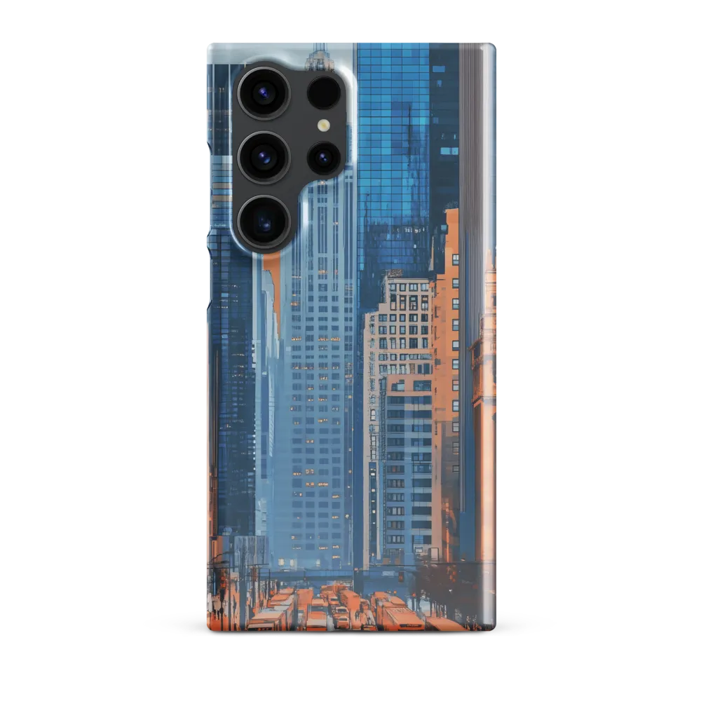 Urban Symphony in Blue and Orange