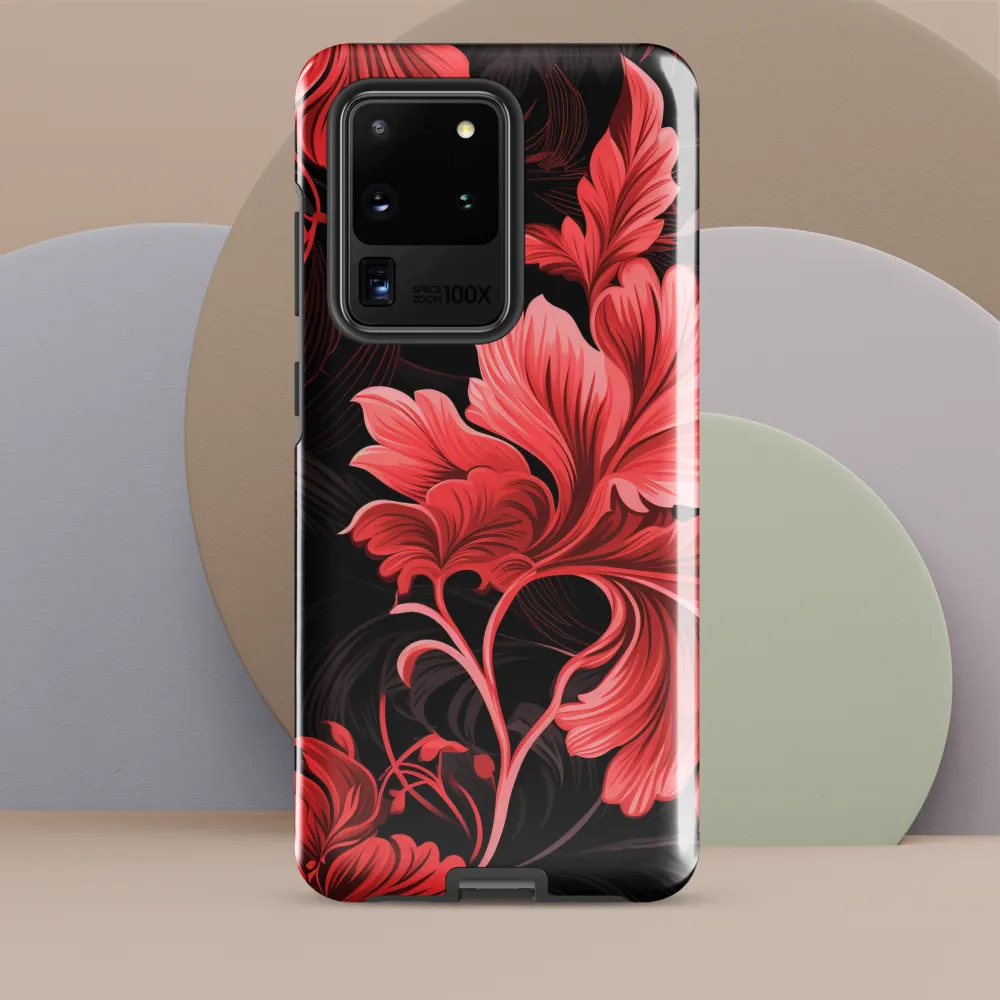 Tropical Elegance in Red