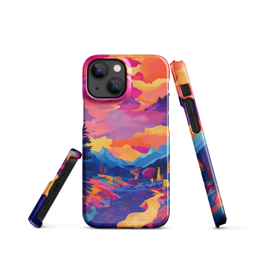 Radiant Serenity: A Surreal Landscape | Phone Case |  13 Mini | Snap Case | Glossy