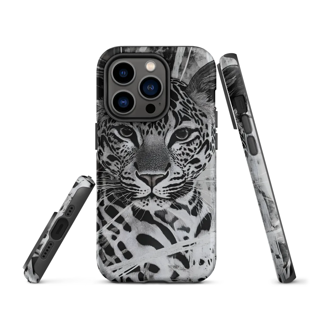 Majestic Gaze: The Leopard's Portrait | Phone Case |  14 Pro | Tough Case | Matte