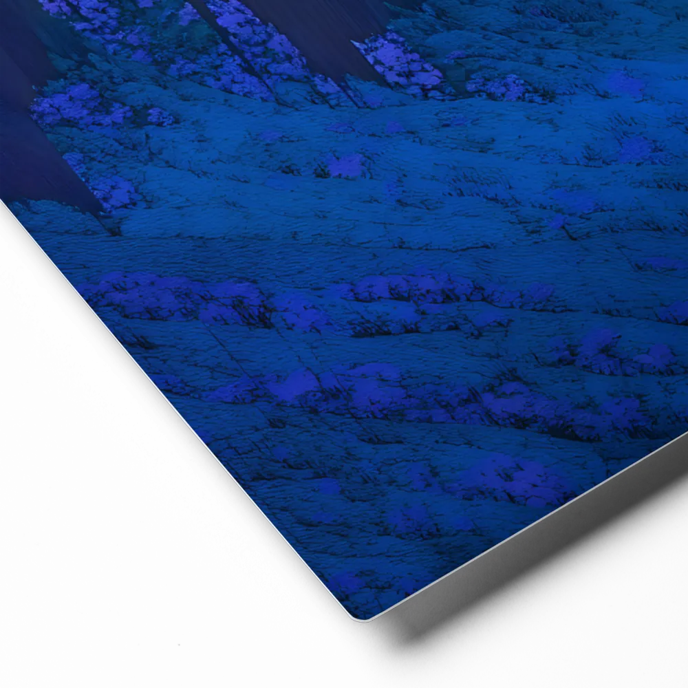 Luminescent River Valley 
 Metal Print | 12″x 12″