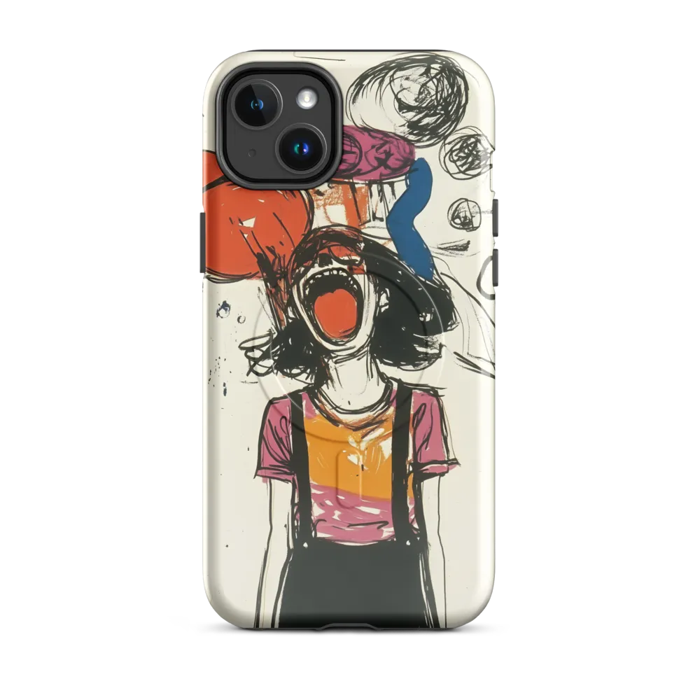 Echoes of Anguish | Phone Case |  14 Plus | MagSafe® Tough Case | Glossy