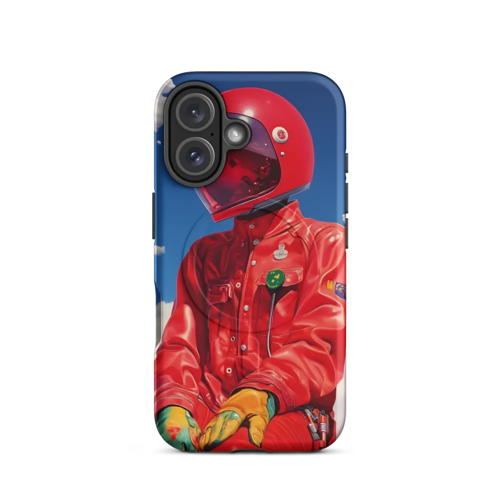 Astronaut in Crimson