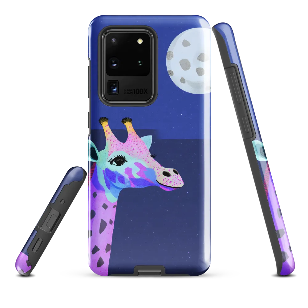 Whimsical Giraffe Under the Stars
