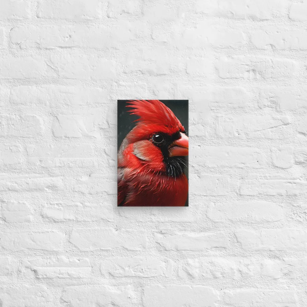 The Bold Cardinal | Canvas | 8″×12″