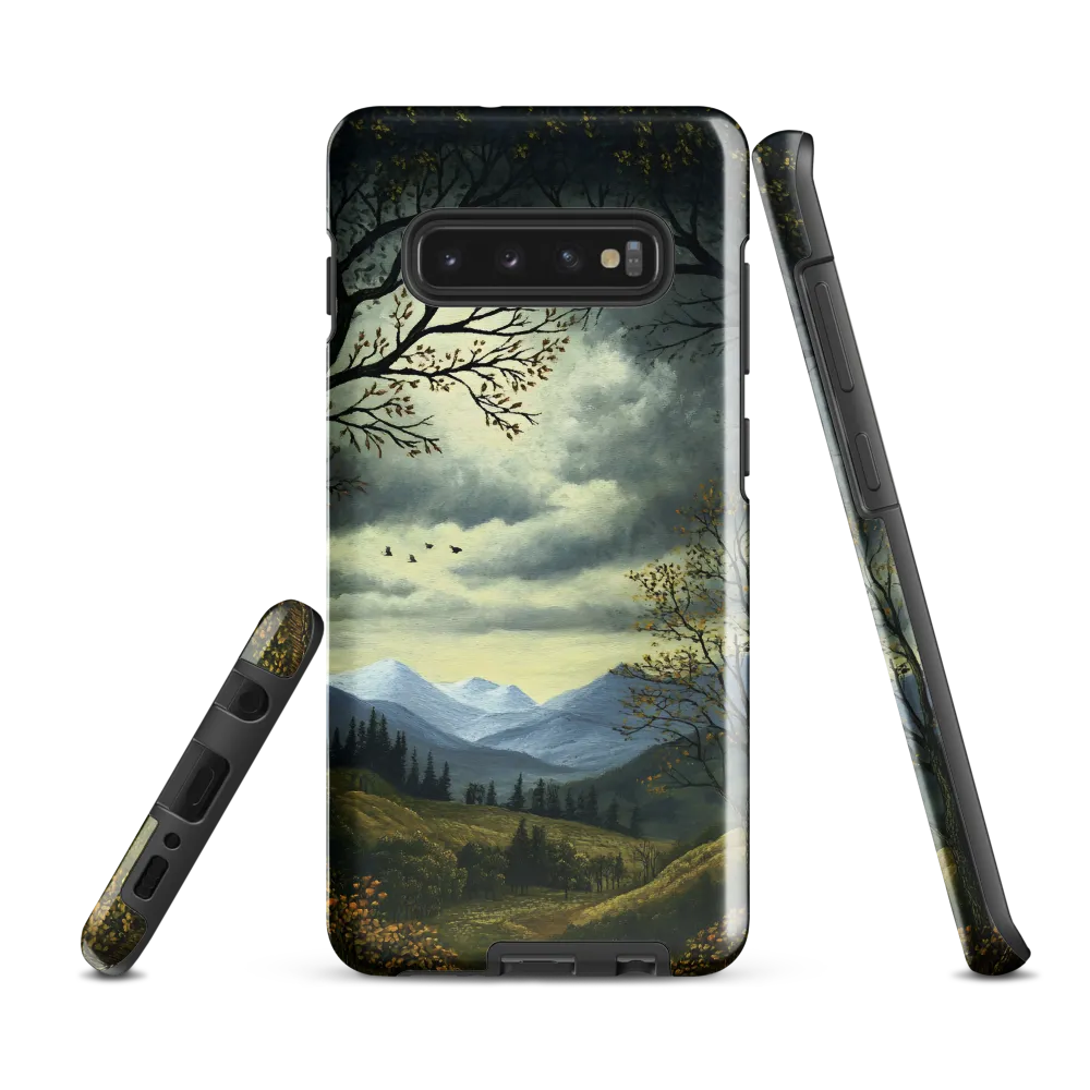 Nature's Embrace: A Tranquil Mountain Landscape | Phone Case |  S10 Plus | Tough Case | Glossy