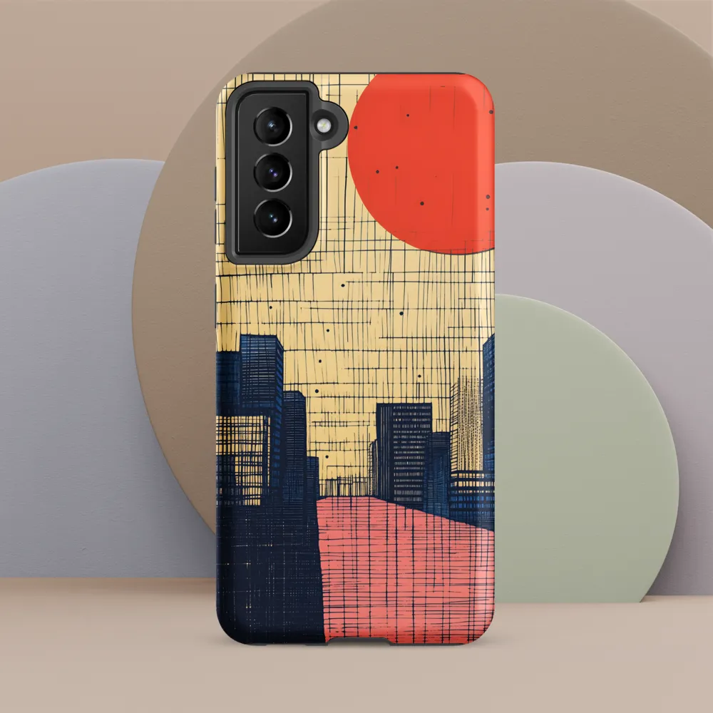 Urban Echoes: A Minimalist Cityscape