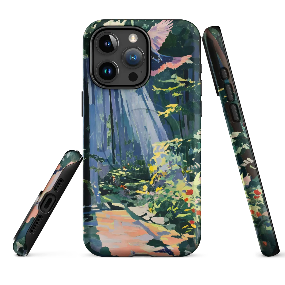 Flight of Light: A Serene Forest | Phone Case |  15 Pro Max | MagSafe® Tough Case | Matte