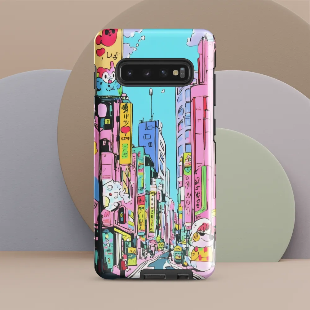 Whimsical Cityscape | Phone Case |  S10 Plus | Tough Case | Glossy