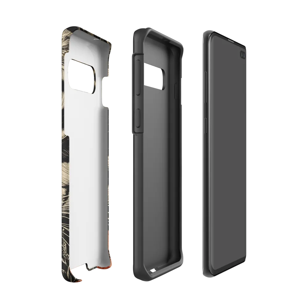 Feline Majesty: The Human-Leopard Connection | Phone Case |  S10 | Tough Case | Matte