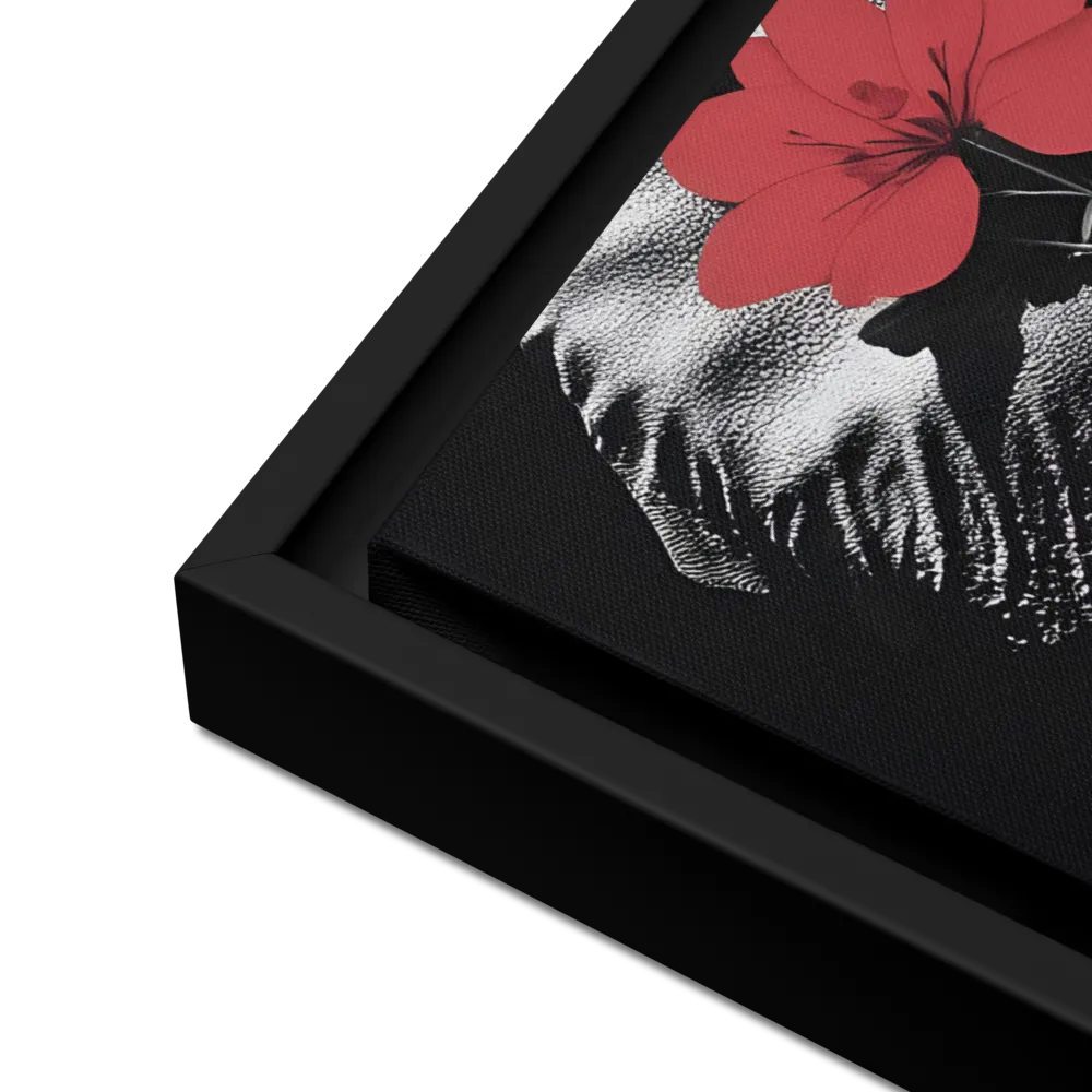 Elephant Harmony | Canvas with Black Frame | 18″×24″