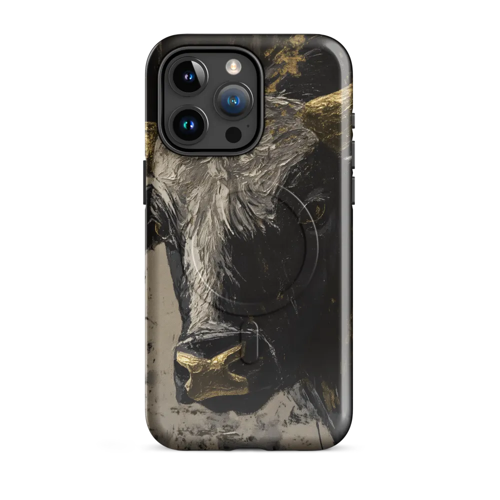 Majestic Bull: The Power in Black and Gold