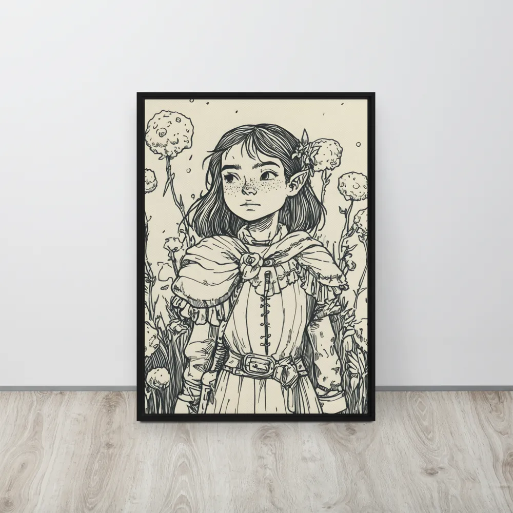 A Young Guardian of Nature | Canvas with Black Frame | 20″×28″