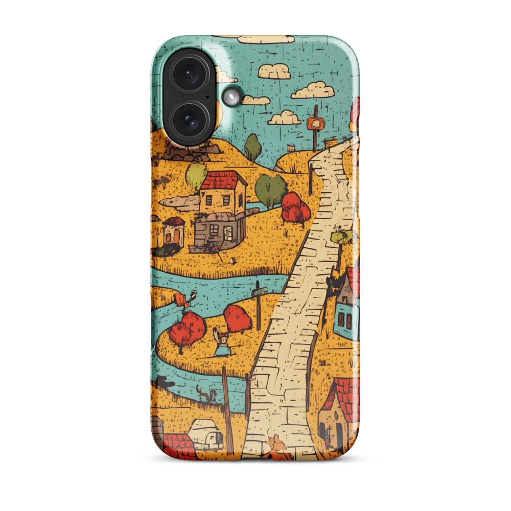 Whimsical Village Landscape