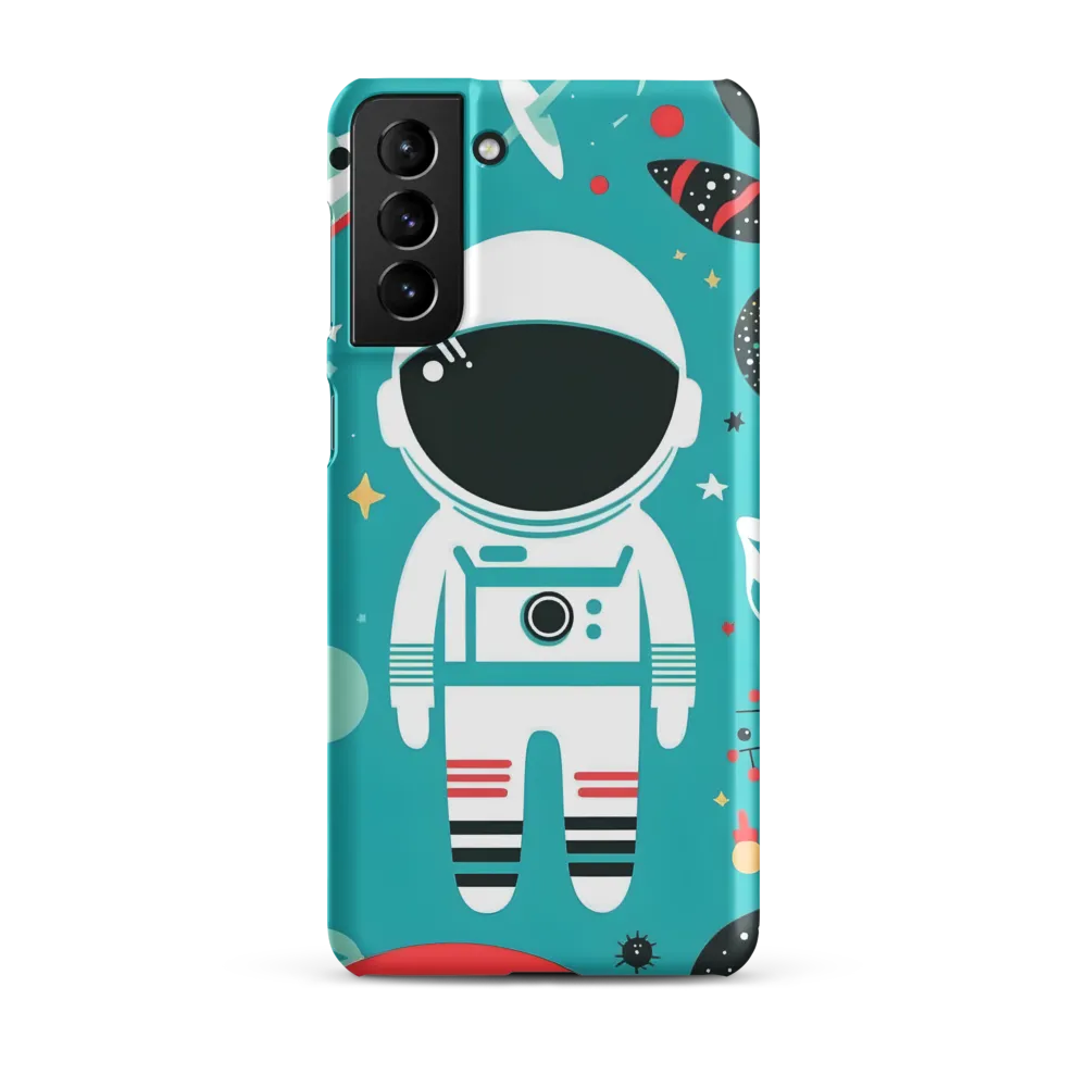 Whimsical Astronaut in Cosmic Wonderland