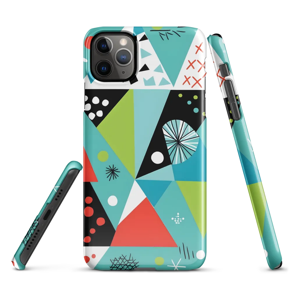 Playful Geometric Harmony | Phone Case |  11 Pro Max | Snap Case | Glossy