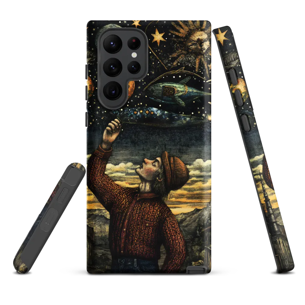 Cosmic Curiosity: A Journey Beyond Earth | Phone Case |  S22 Ultra | Tough Case | Matte