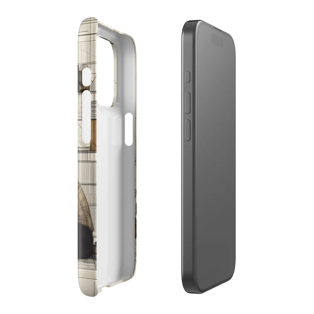 Quiet Reflections in Line | Phone Case |  15 Pro | Snap Case | Glossy