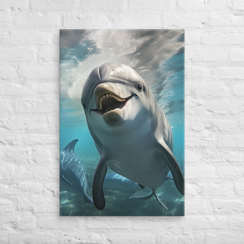 Beneath the Waves: A Dolphin's Dance