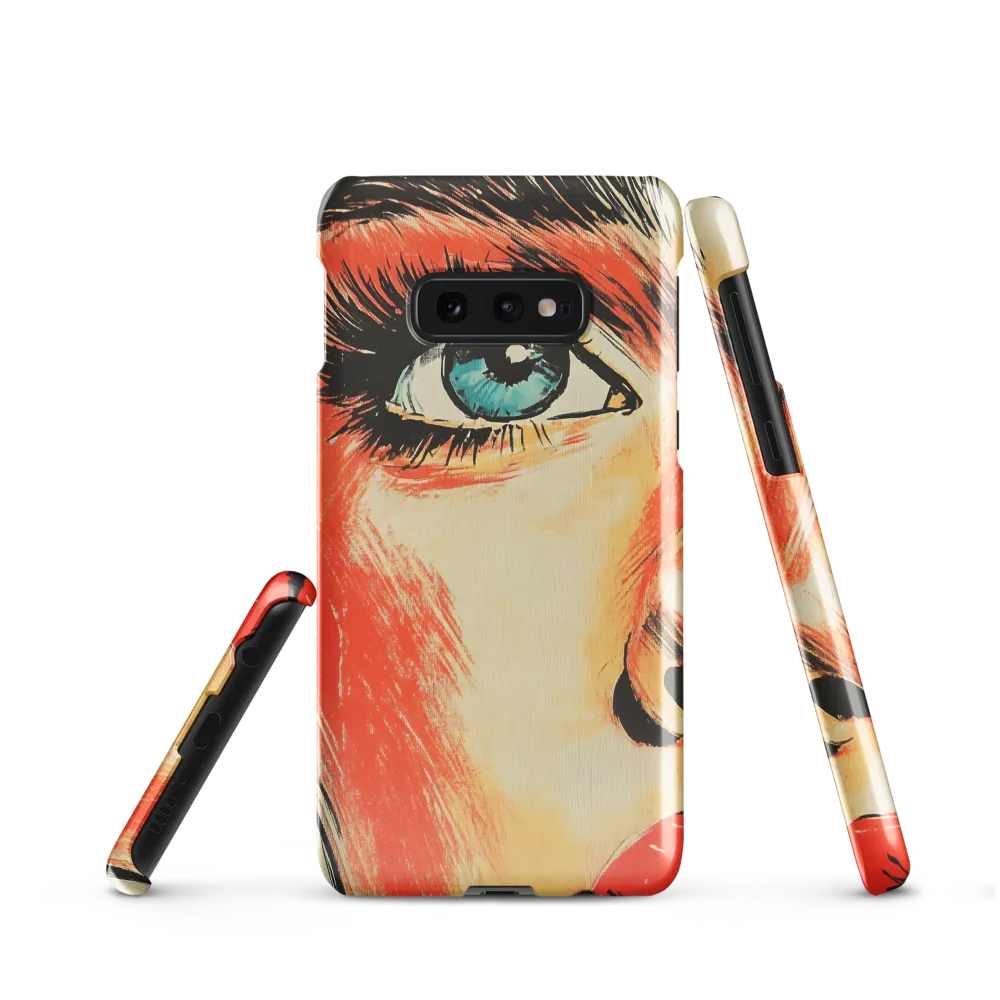 Intense Gaze: A Pop Art Portrait | Phone Case |  S10e | Snap Case | Glossy
