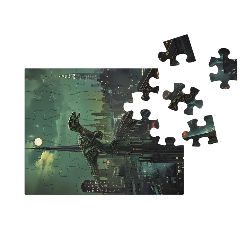 The Watcher on the Spire 
 Jigsaw Puzzle in Tin Box