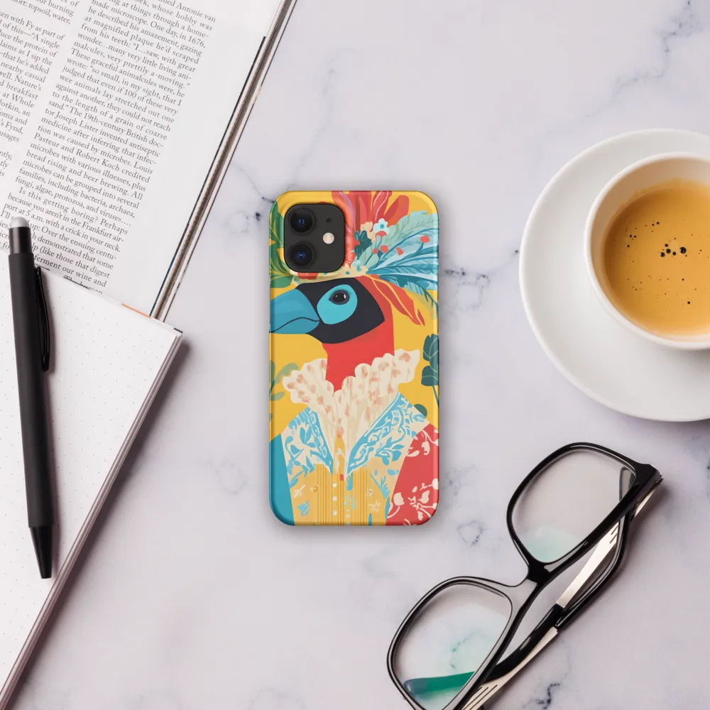 The Regal Parrot: A Celebration of Color | Phone Case |  12 Mini | Snap Case | Matte