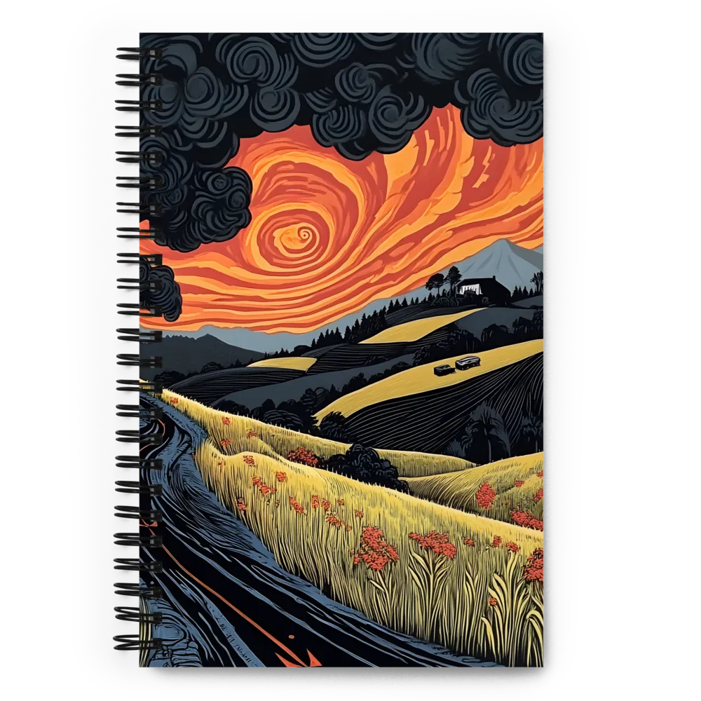 Whispers of the Winding Road | Spiral Notebook