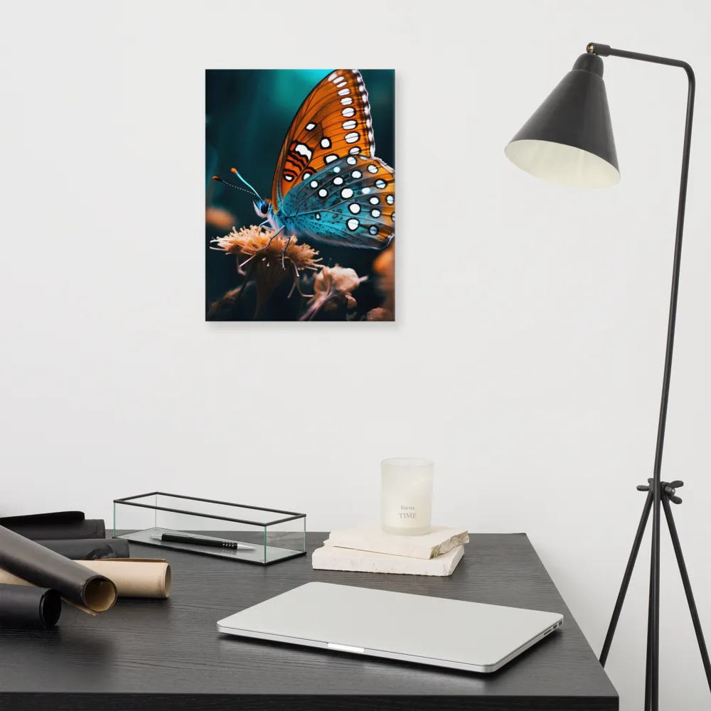 Whispers of Color: The Butterfly's Embrace