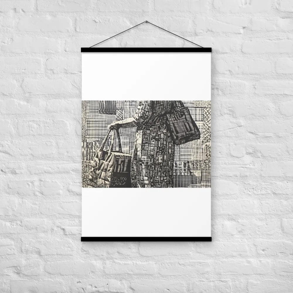 Urban Reflections: A Shopping Narrative | Poster With Black Wood Hanger | 24″×36″